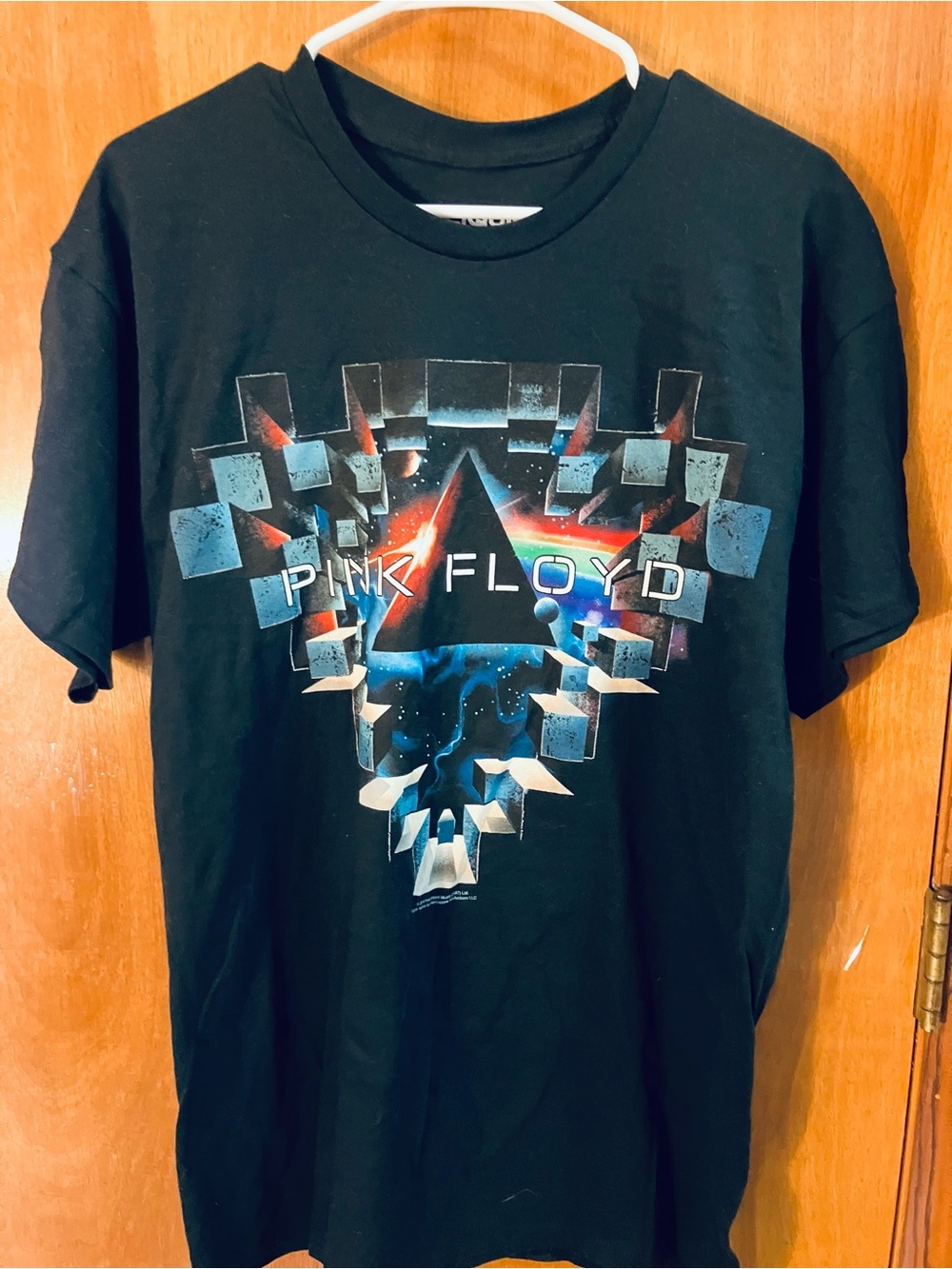 Liquid Blue Pink Floyd Men’s L T-Shirt Cotton Modern